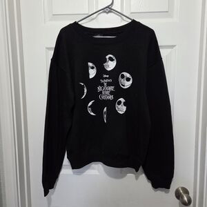 Disney Tim Burton The Nightmare Before Christmas Jack Skellington Sweater Size M